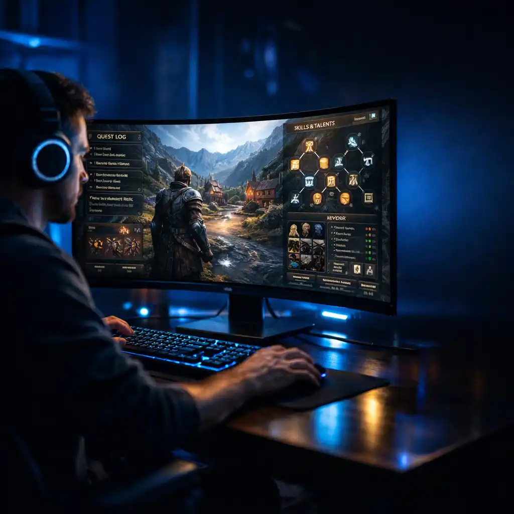 Zaawansowany poradnik RPG na monitorze gamingowym